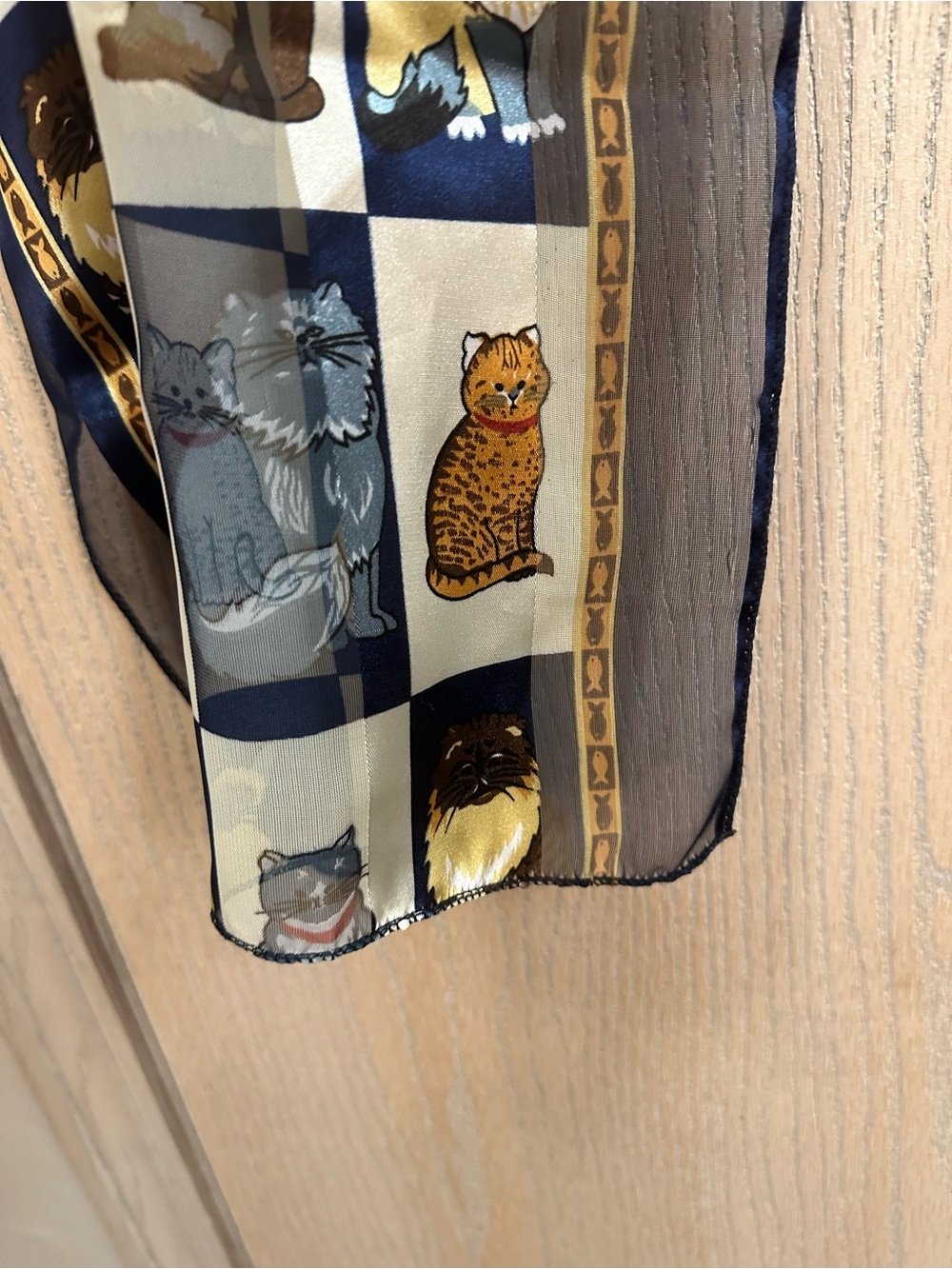 Cat Themed Sheer Scarf - Picture 6 of 7